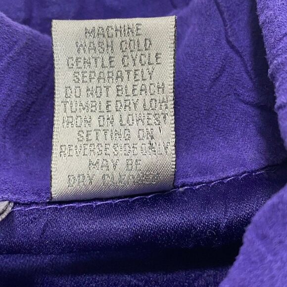 Chicos Womens Jacket | Size 1 | Royal Purple | Textured Fabric | Lightweight - Picture 4 of 10